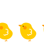 にわとりとヒヨコ