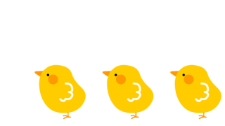 にわとりとヒヨコ